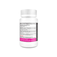 NutraBlast boric acid vaginal suppositories close-up highlighting texture