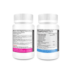 NutraBlast vaginal probiotics bottle highlights 50B CFU and six strains