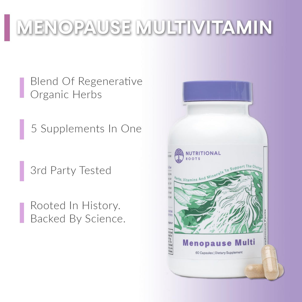 Nutritional Roots fermented vitamins capsules close-up for convenient daily support.
