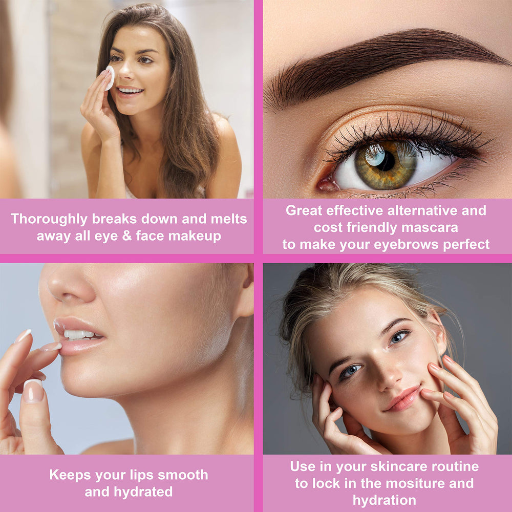Hands applying NuValu jelly near eyes and brows for delicate skin care.