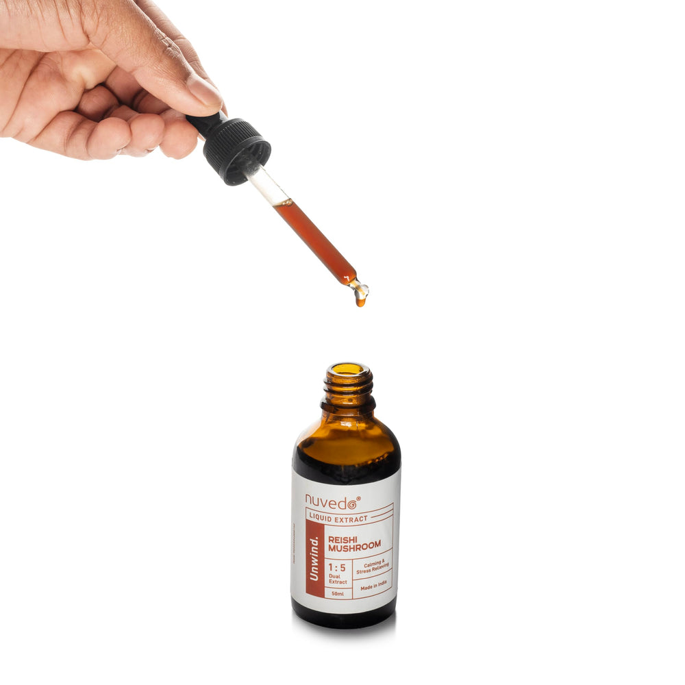 Nuvedo Reishi dual extract ingredients highlight Ganoderma lucidum