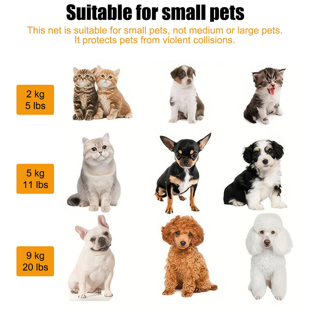 Nuvollo clear-visibility mesh panel maintains sightlines while containing pets.