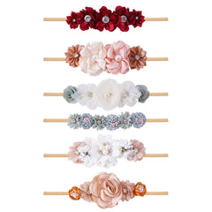 NUWAJP soft nylon headbands gently encasing baby hair for skin-friendly comfort