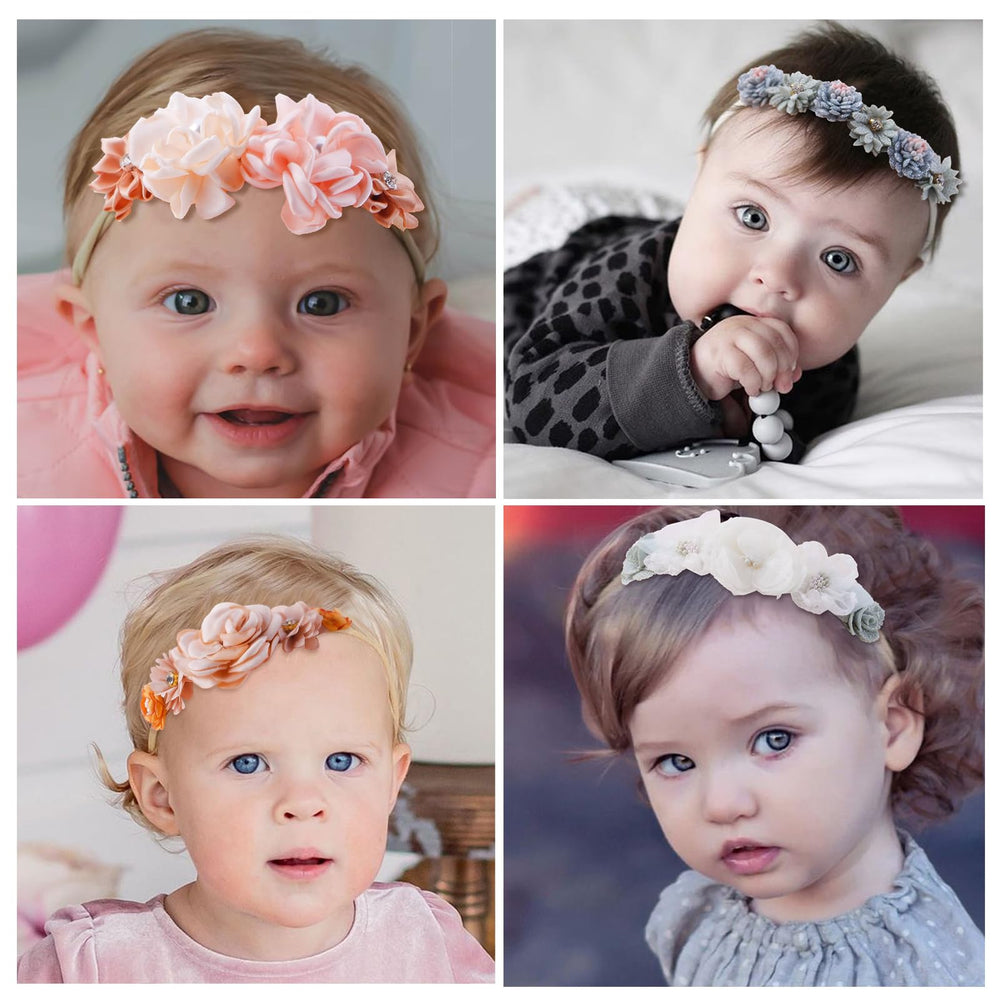 NUWAJP stretchable headbands fit ages 0–12 and stay secure during play
