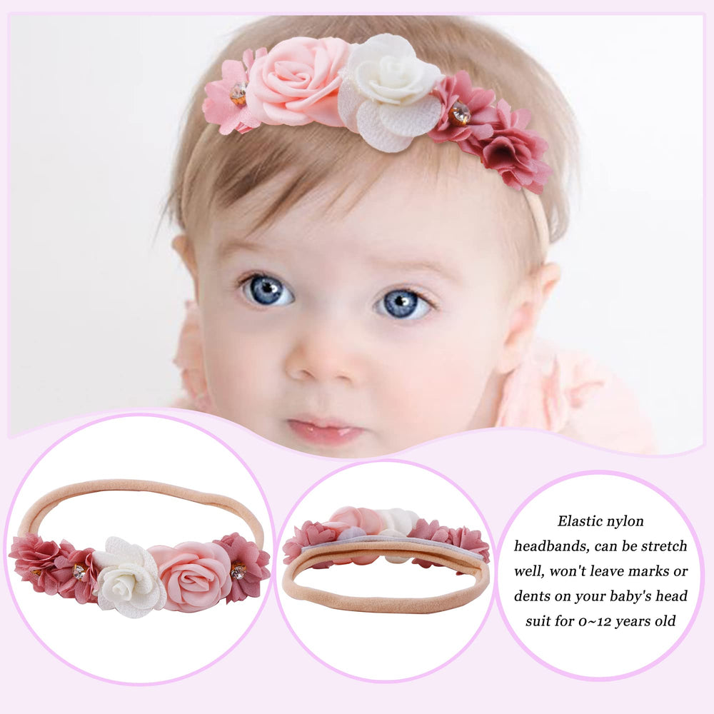 NUWAJP peony-rose headband pairs with dresses for special occasions.