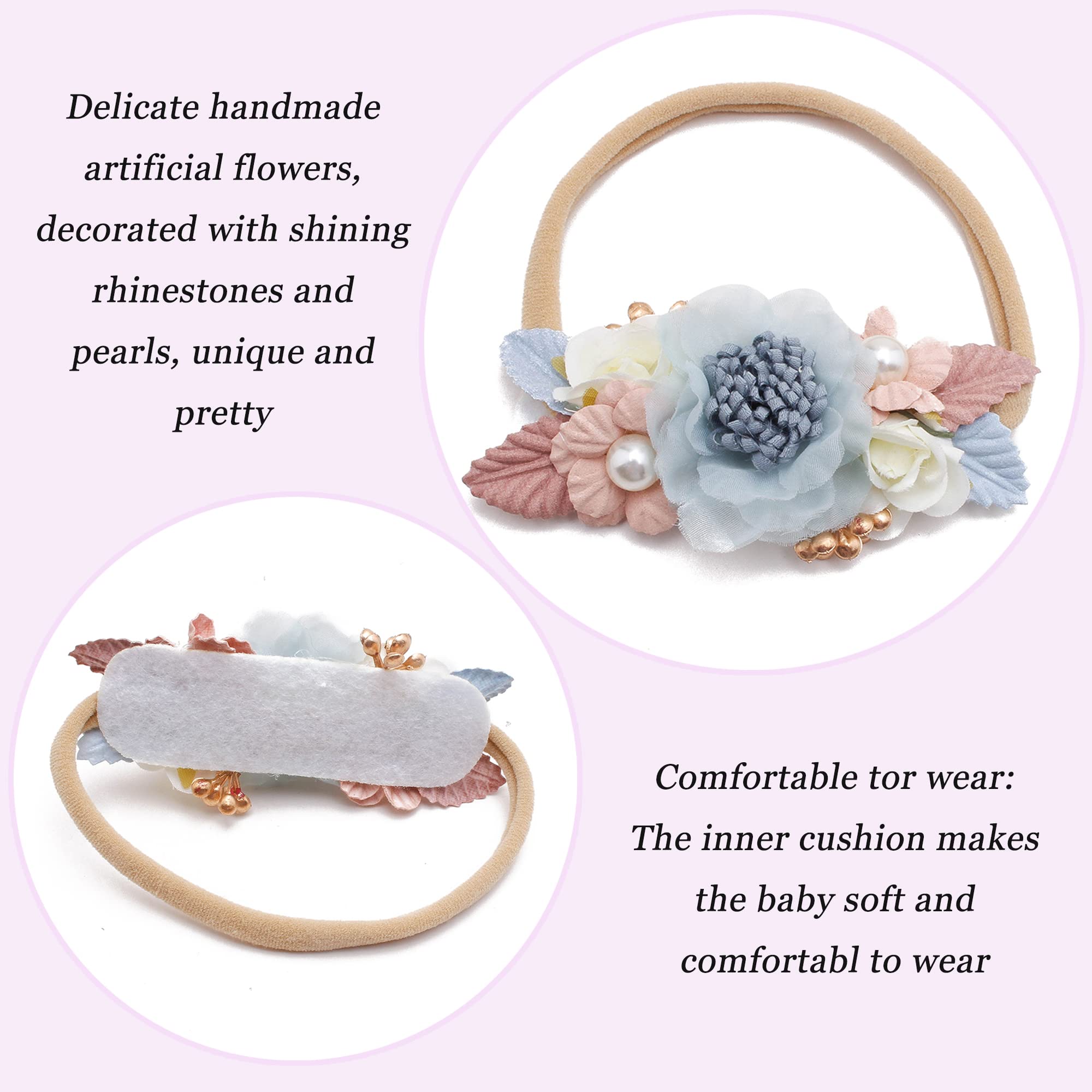 NUWAJP peach headband; ideal for family portraits