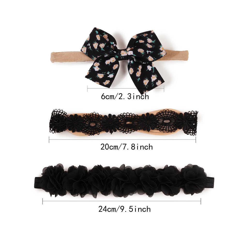 NUWAJP nylon-strap headband, extra-soft and stretchable for growing heads
