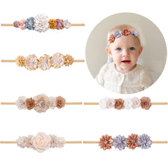 NUWAJP baby headband flower set for daily wear and photos