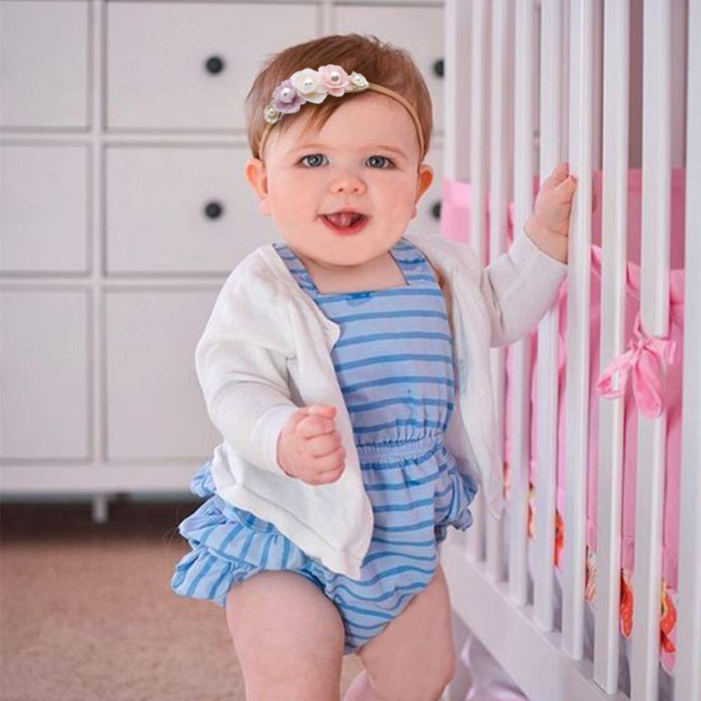 NUWAJP baby headbands suitable for weddings, birthdays, and celebrations.