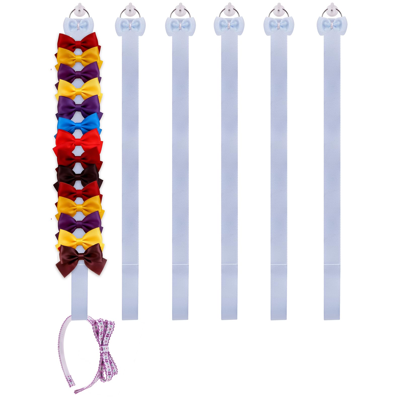 NUWAJP bows organizer on wall keeping hair accessories neatly visible and easy to reach