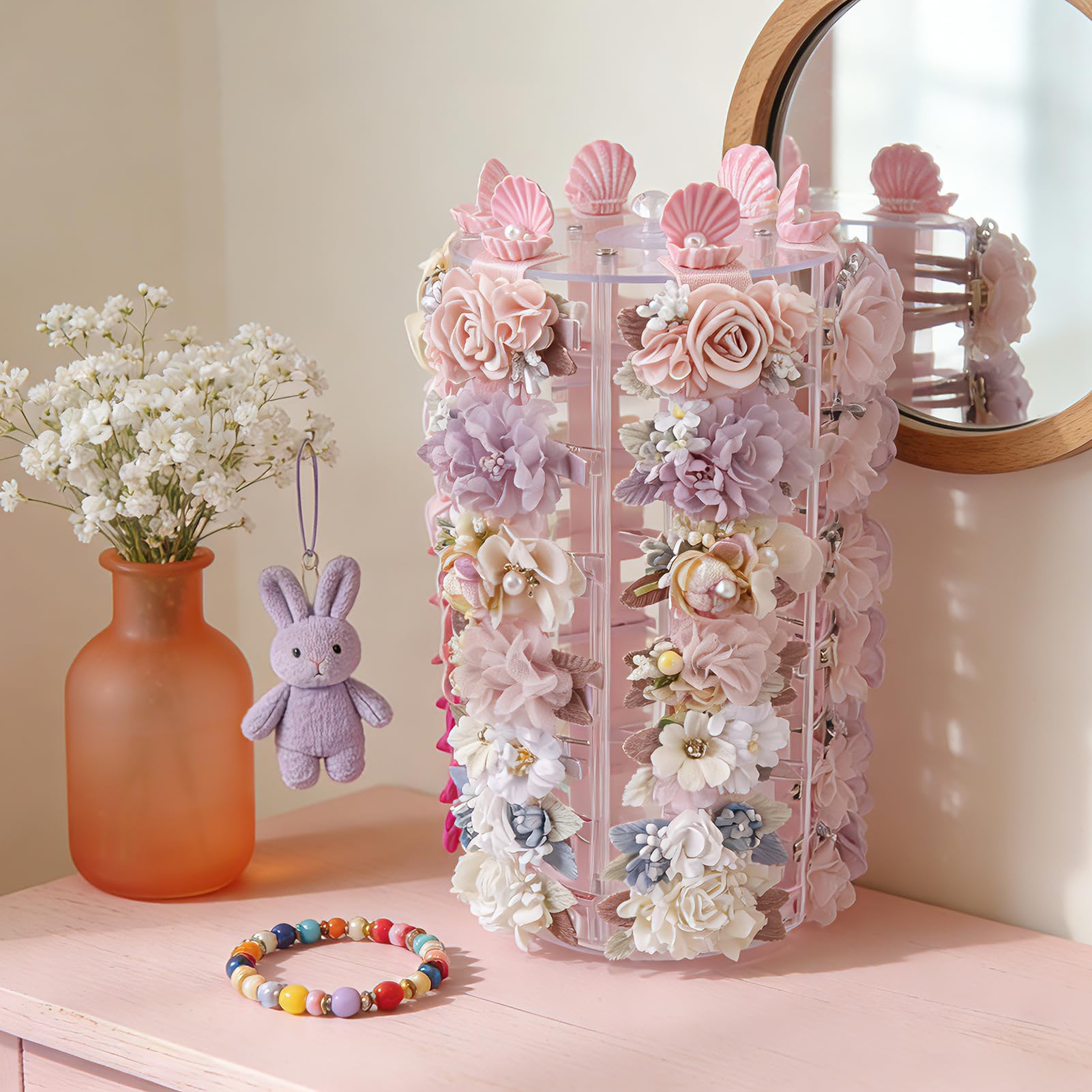 NUWAJP baby clip organizer keeps hair accessories accessible and tidy