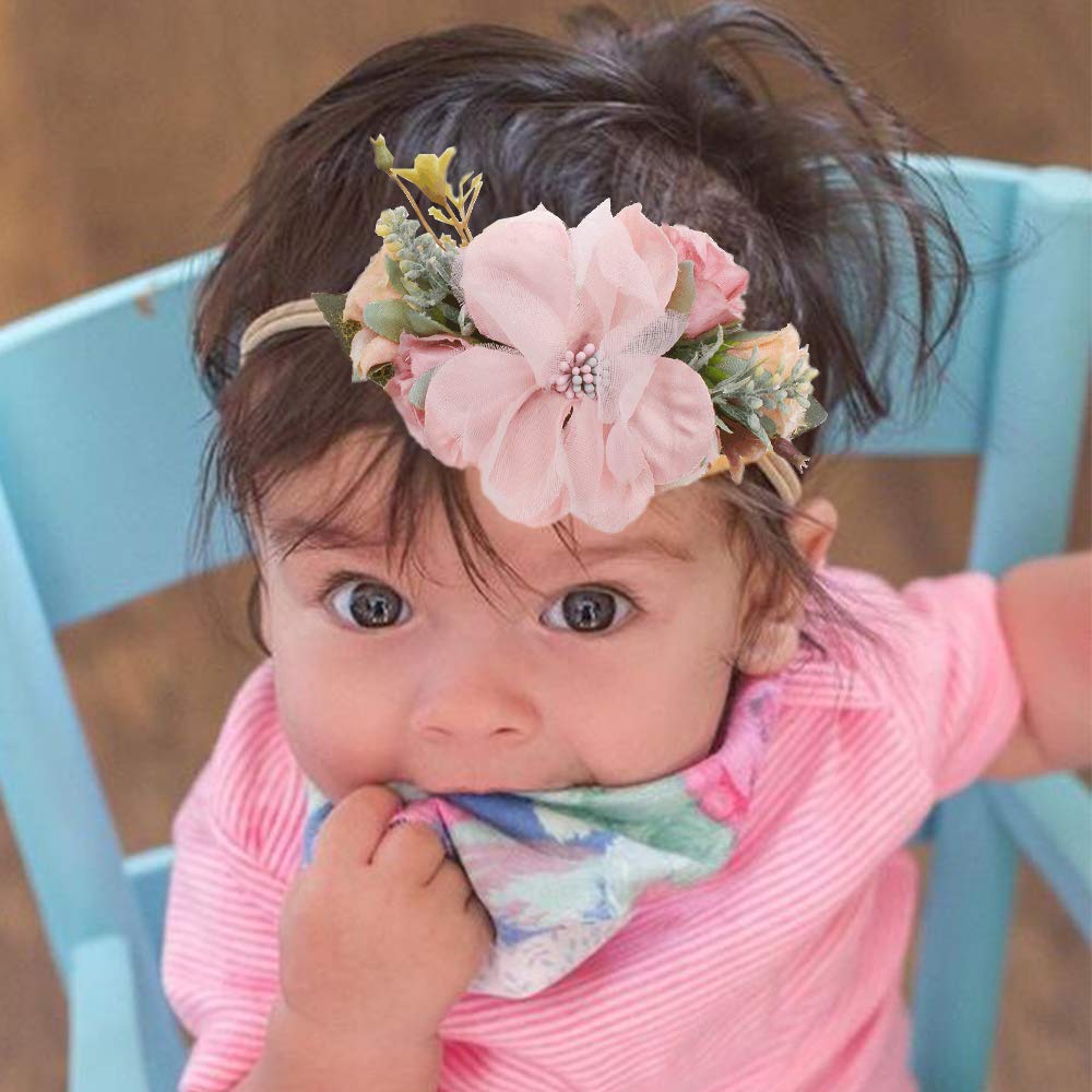 NUWAJP flower headbands are perfect for newborn photos and family portraits.