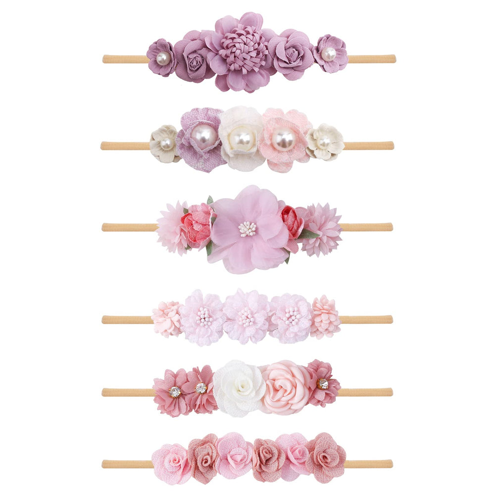 NUWAJP colorful flower headbands ideal for toddler photography sessions.