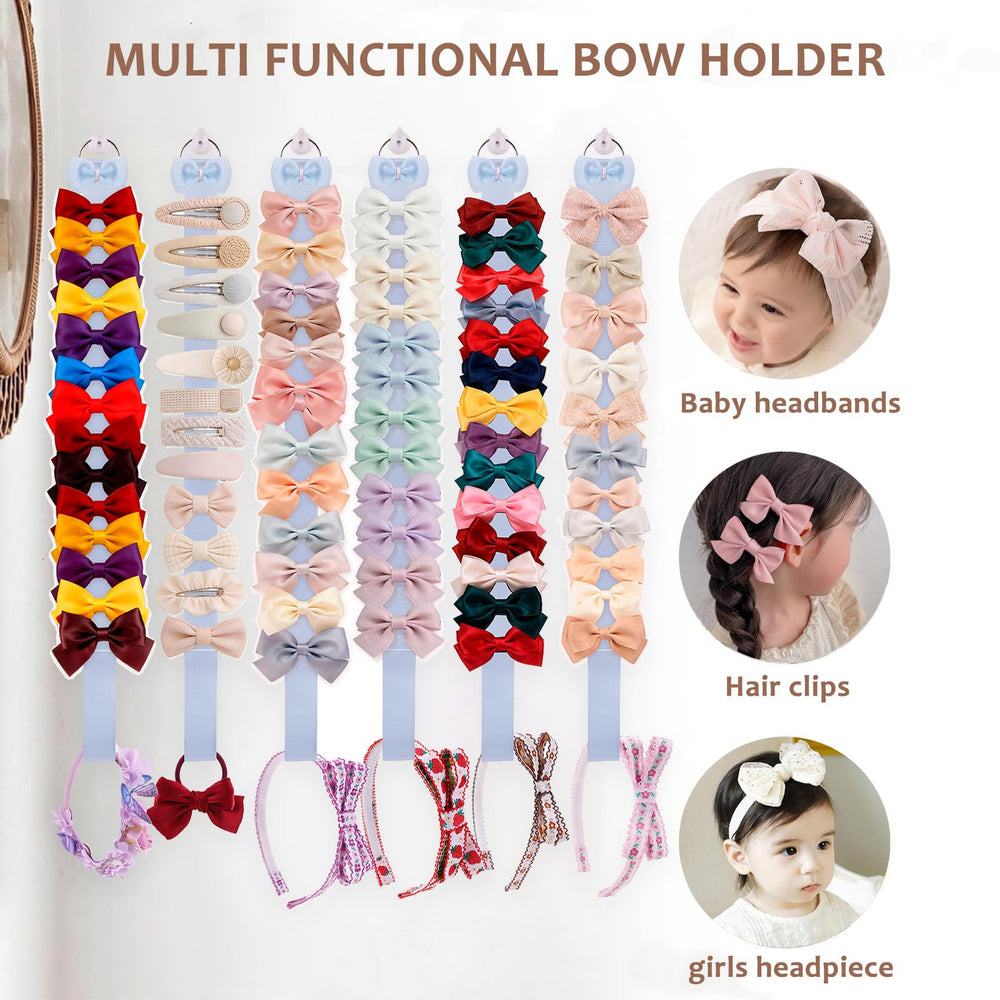 NUWAJP girls room decor bows display adds charm while organizing accessories