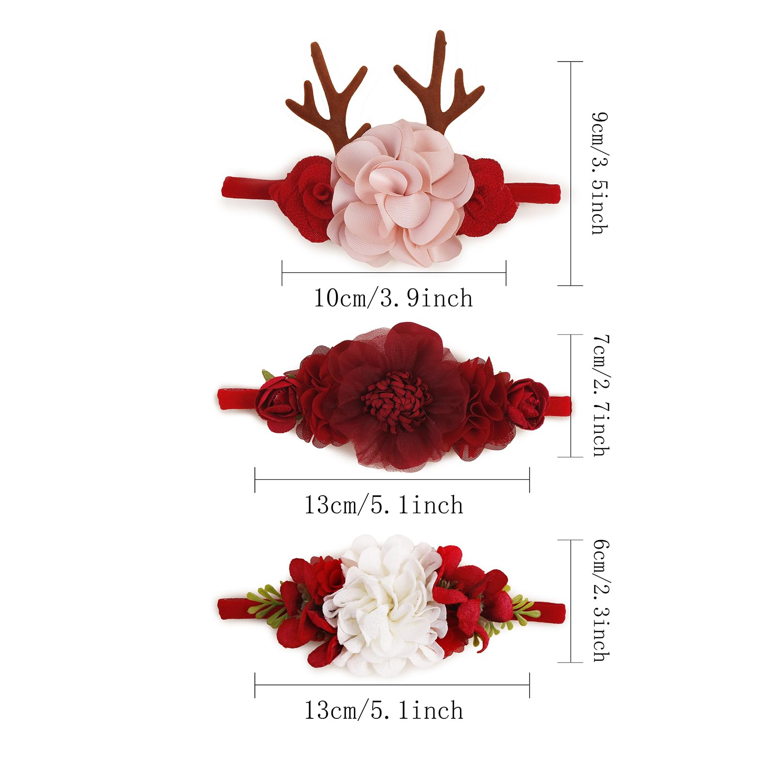 NUWAJP multicolor floral headbands suitable for all occasions and events.