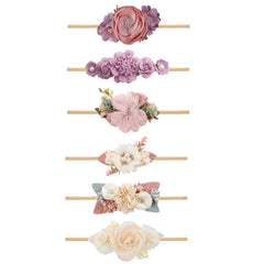 NUWAJP soft nylon elastic headbands provide gentle stretch for comfortable wear.