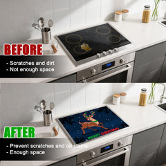 Nuxovilar stovetop cover provides dust protection on busy kitchen days.