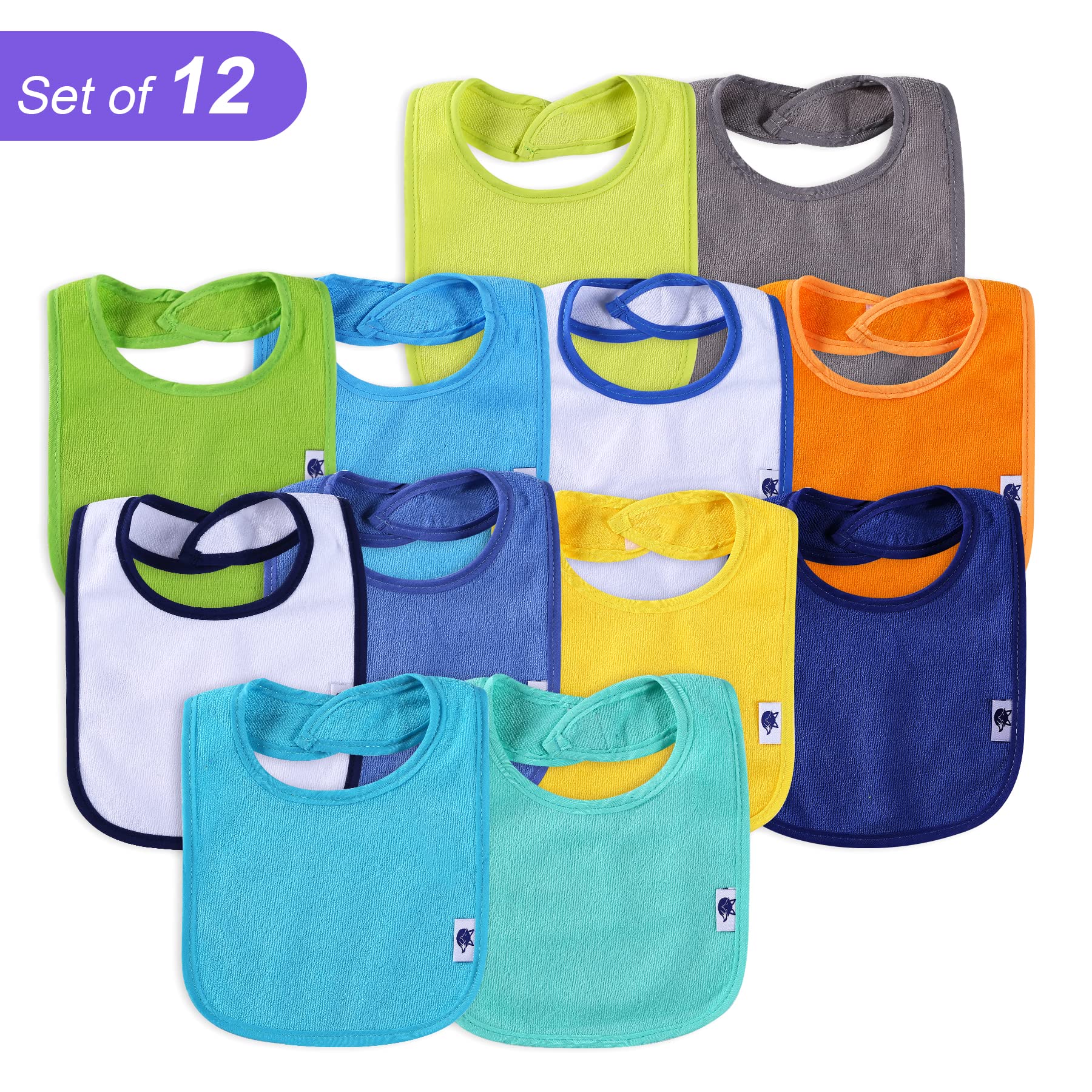 Nvatorfox bibs combine soft terry texture with durable fibers for longevity.