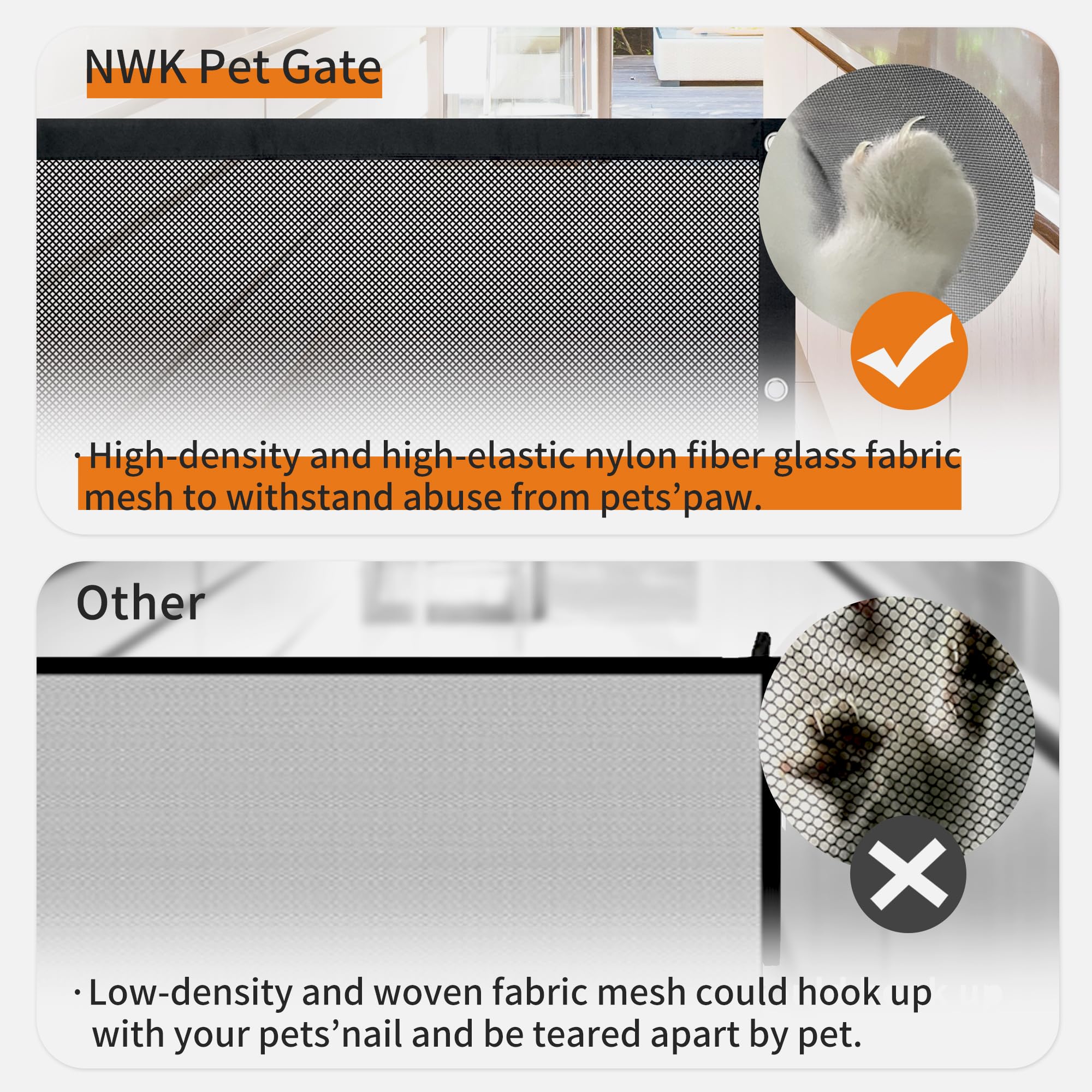 NWK Magic Dog Gate deployed across a doorway opening