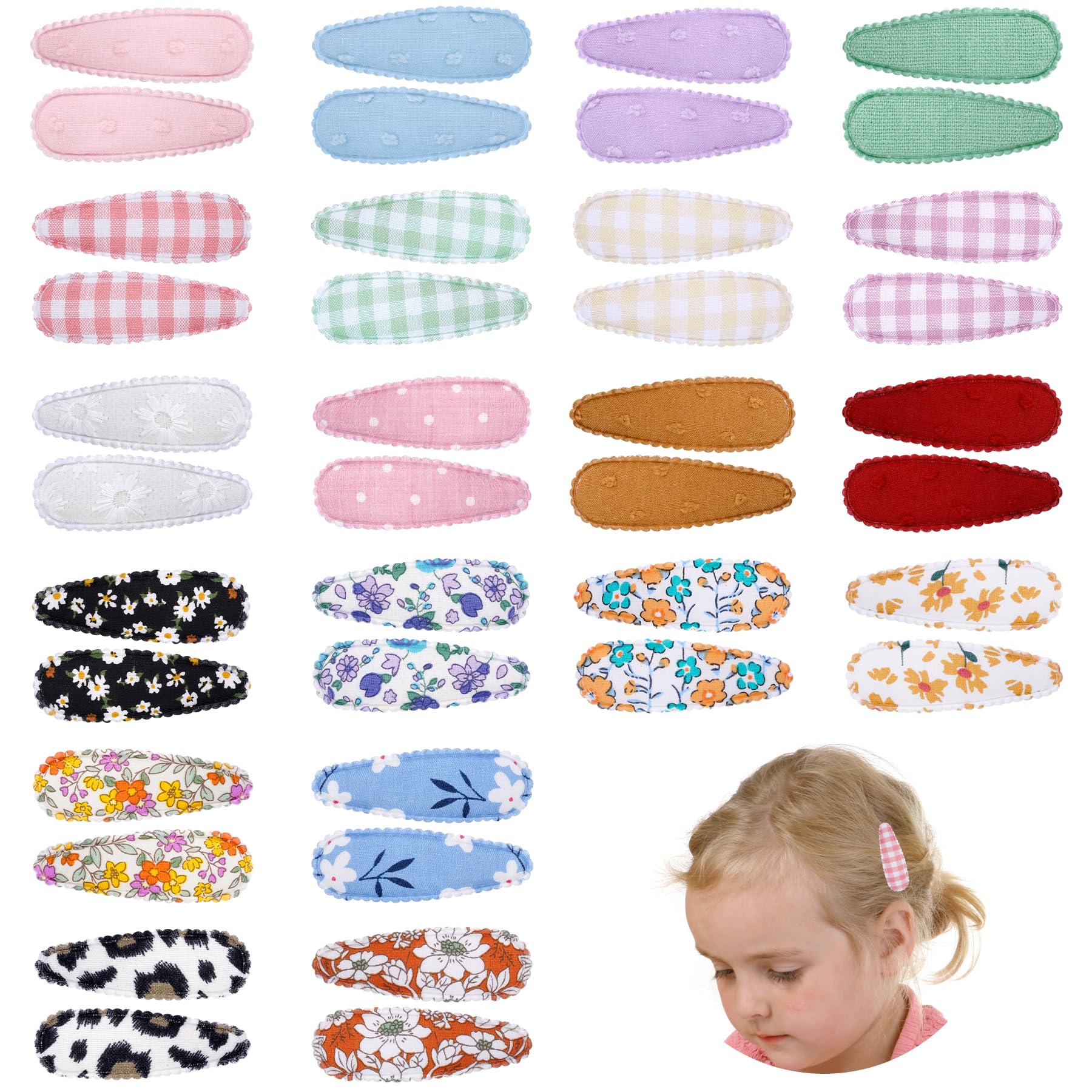 Nydotd non-slip hair barrette with flower pattern for neat hair