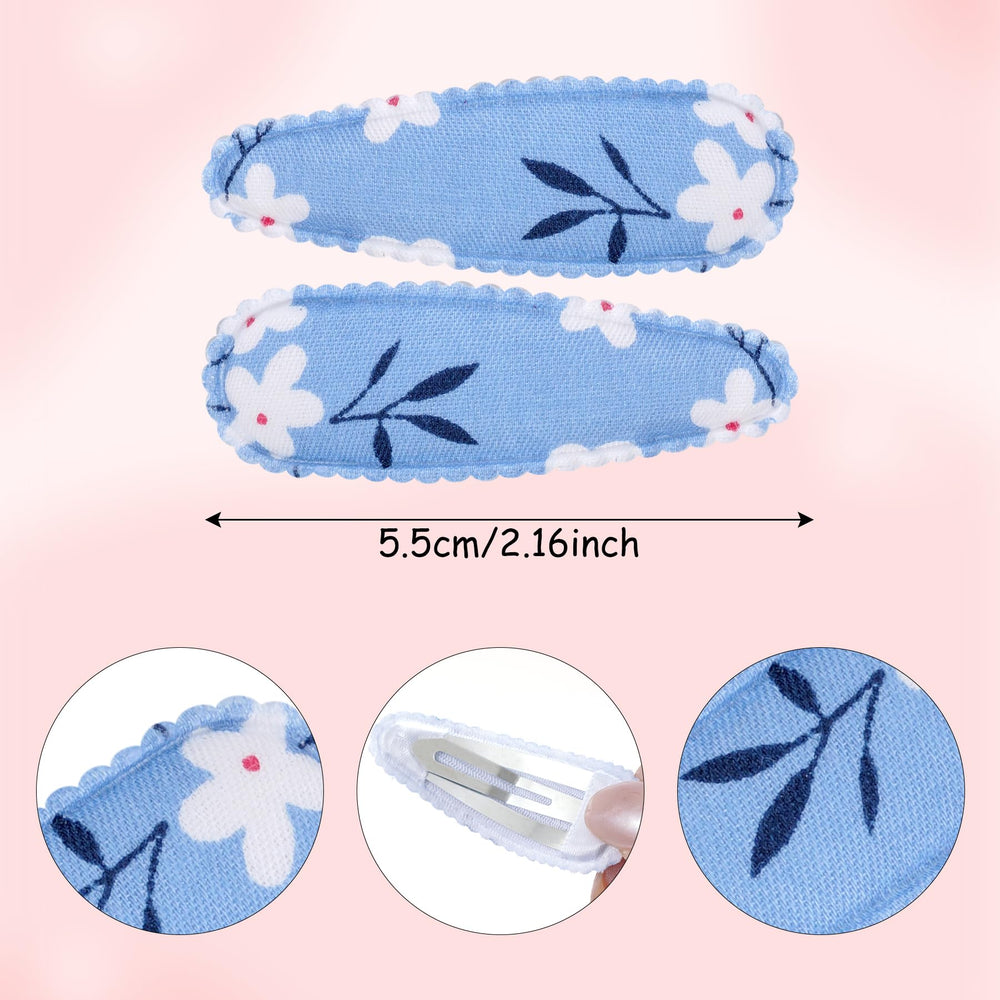 Nydotd toddler girls hair clip with flower pattern and wrap