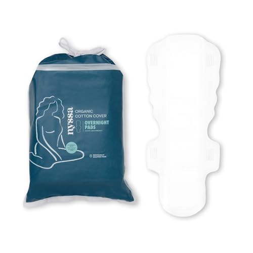 Nyssa overnight pads with dual wings prevent movement for a peaceful sleep.