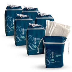 Nyssa overnight pads extended rear for secure night-time protection against leaks.