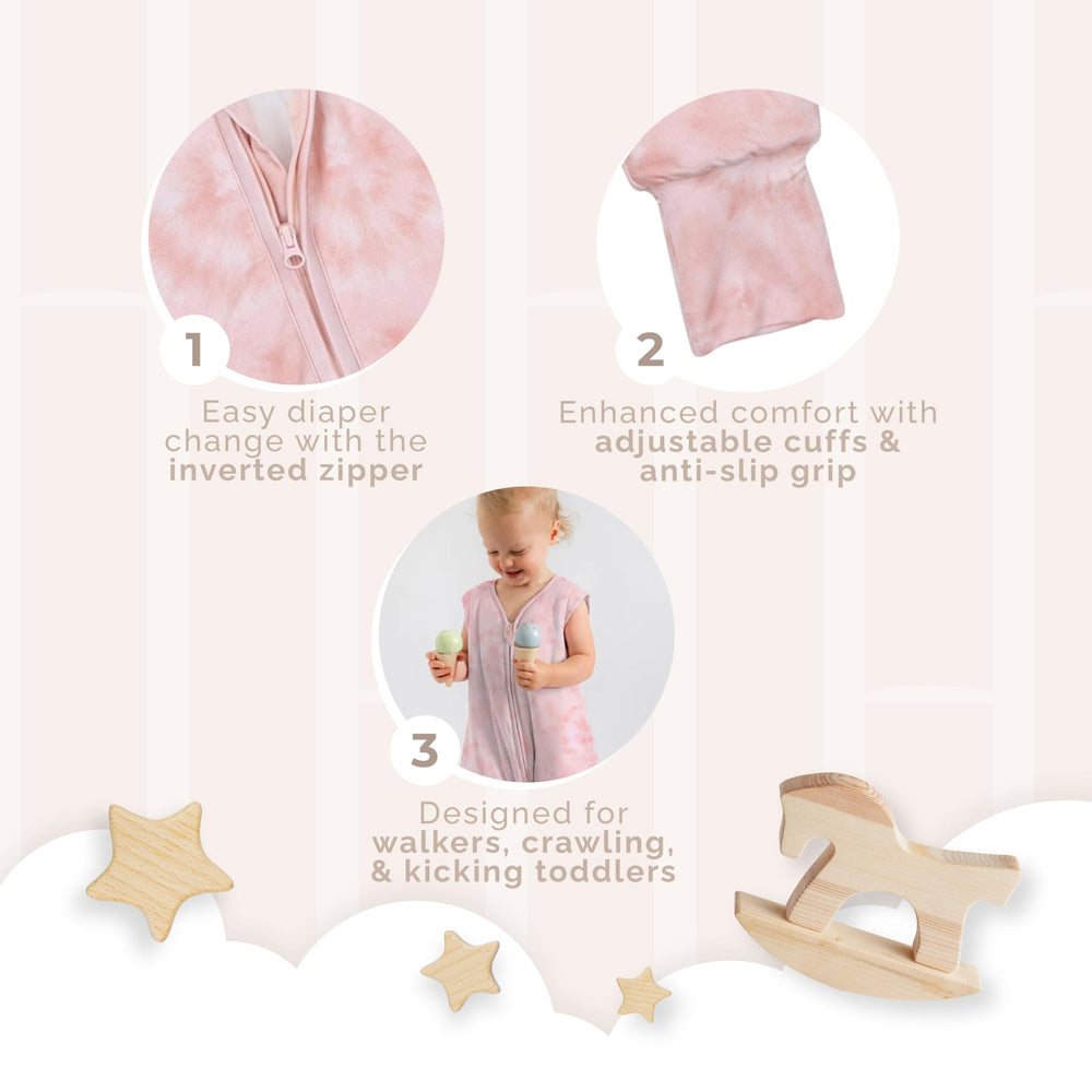 Nyte Nyte Baby foldable cuffs preserve warmth and foot comfort.