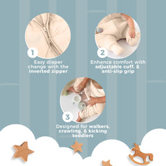 Nyte Nyte Baby quilted lining adds soft warmth during chilly nights