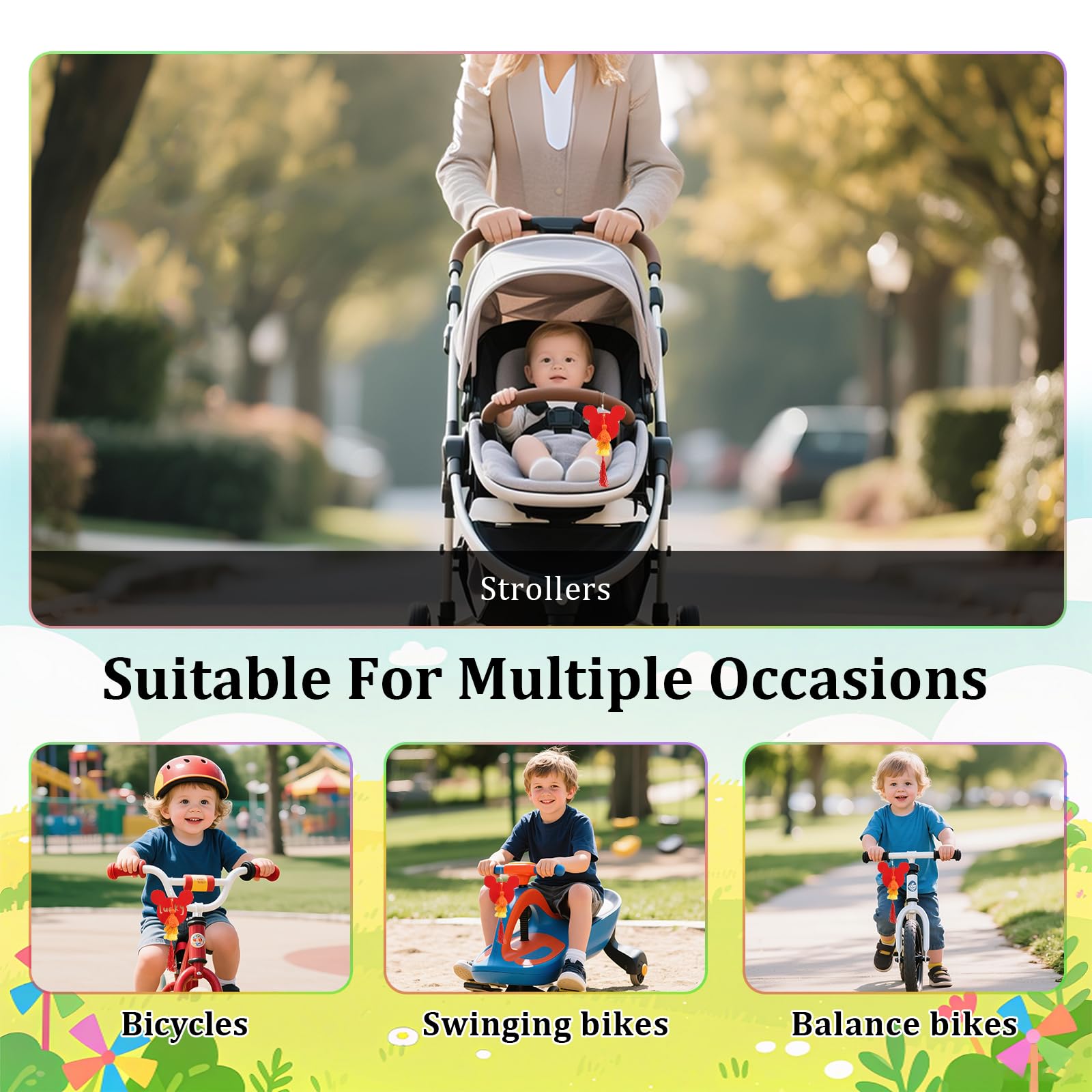 NZELSW compatible attachment to prams, carts, and luggage for fast setup.