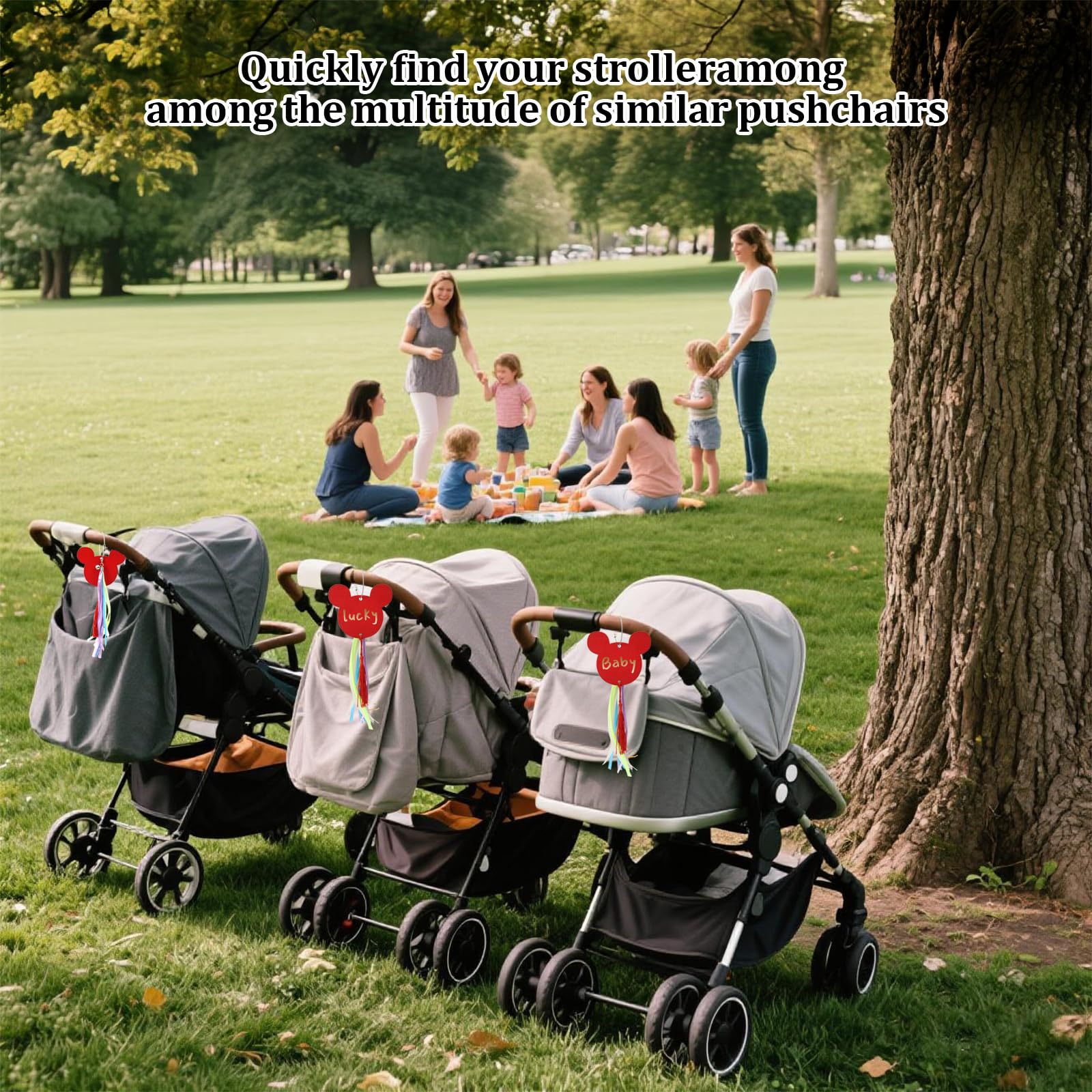 NZELSW wire-loop buckle ensures quick attachment to prams or luggage