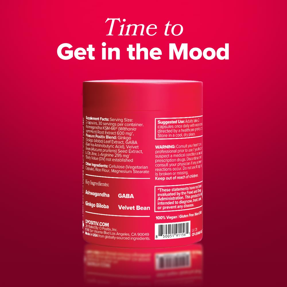 O Positiv URO ashwagandha ingredient closeup suggesting stress support possibilities.