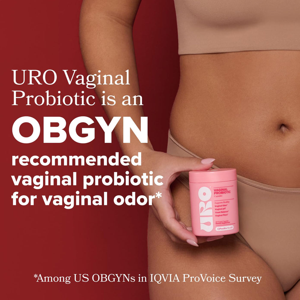 O Positiv URO bottle with water suggests simple daily intake.