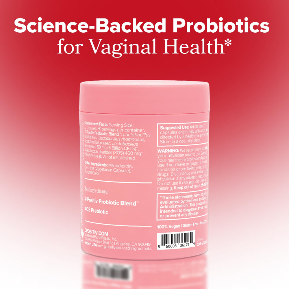 O Positiv URO lifestyle-friendly supplement for daily vaginal care.