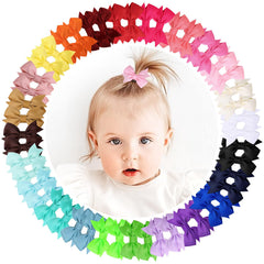 OAOLEER fully lined 2-inch baby hair clip set keeps fine hair in place and adds color.