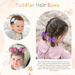 OAOLEER girls hair bow clip closeup highlights tiny details and quality
