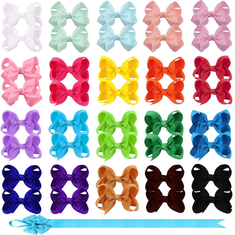 OAOLEER hair bow clip 3-inch in vibrant colors for easy daily styling.