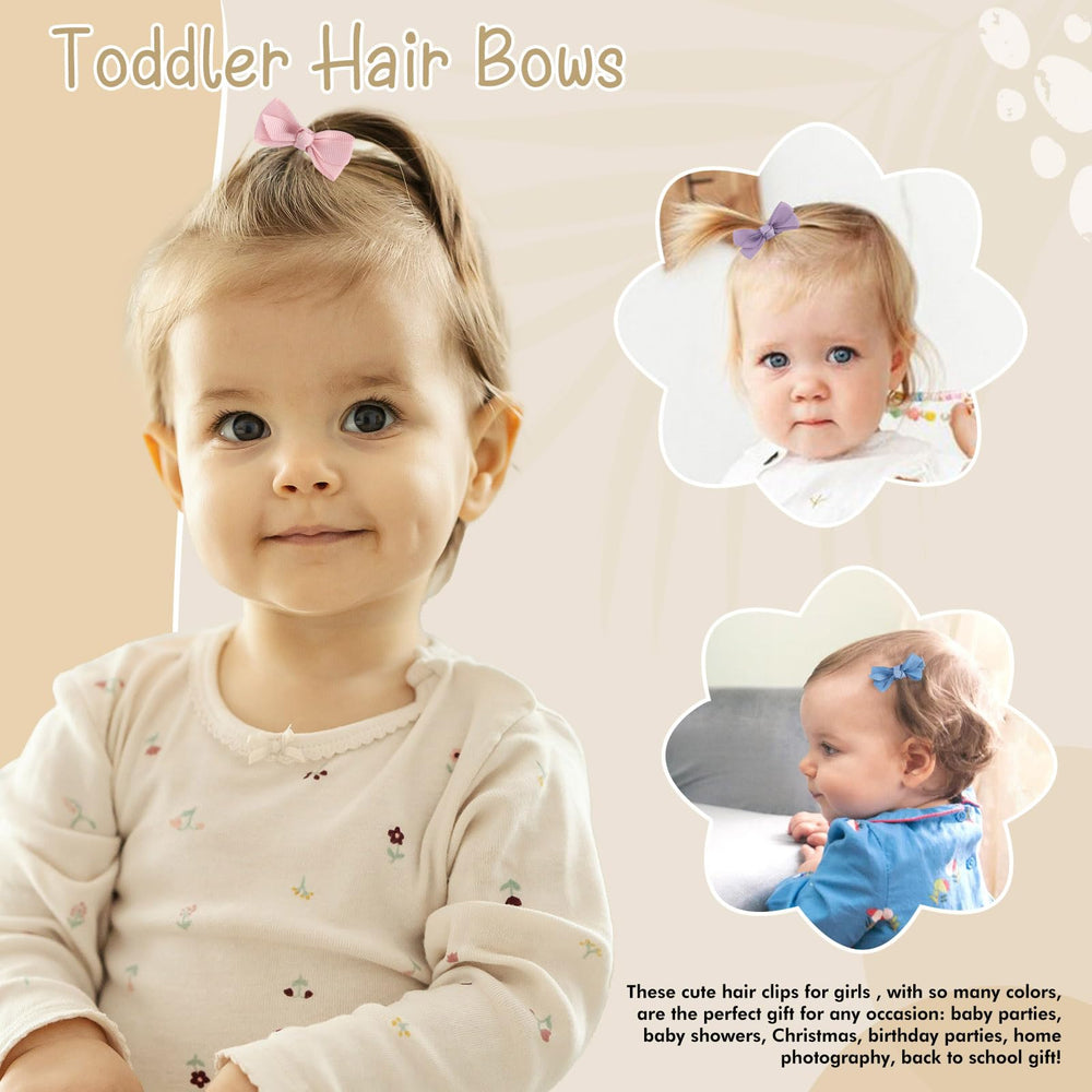 Premium grosgrain bow clip designed for gentle hold.