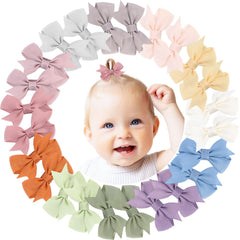OAOLEER 24pcs 2-inch clips set, gentle on infant hair and durable.