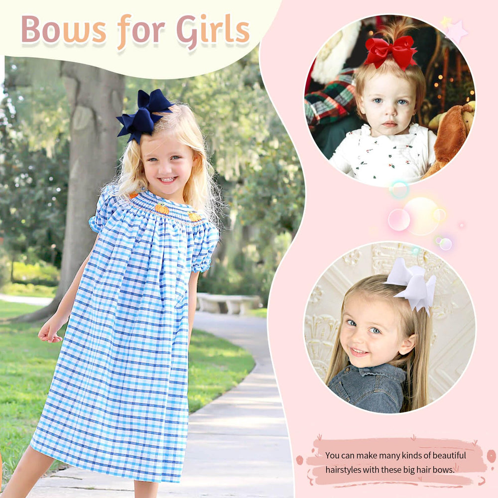 Oaooleer Colorful grosgrain bows ready for daily wear