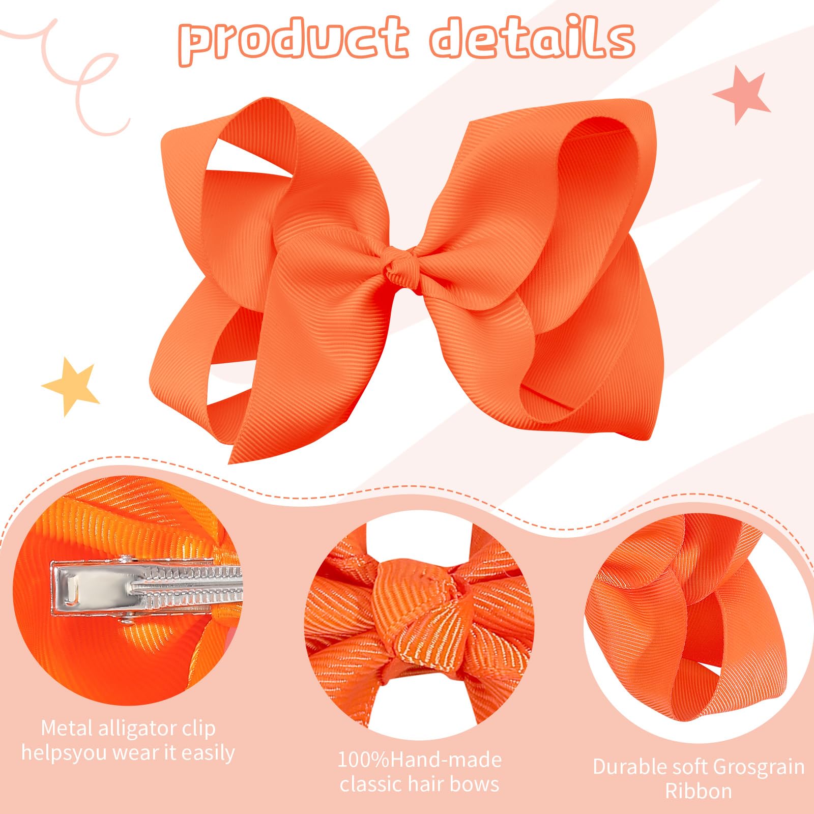 Oaooleer sturdy rust resistant clips keep bows in place