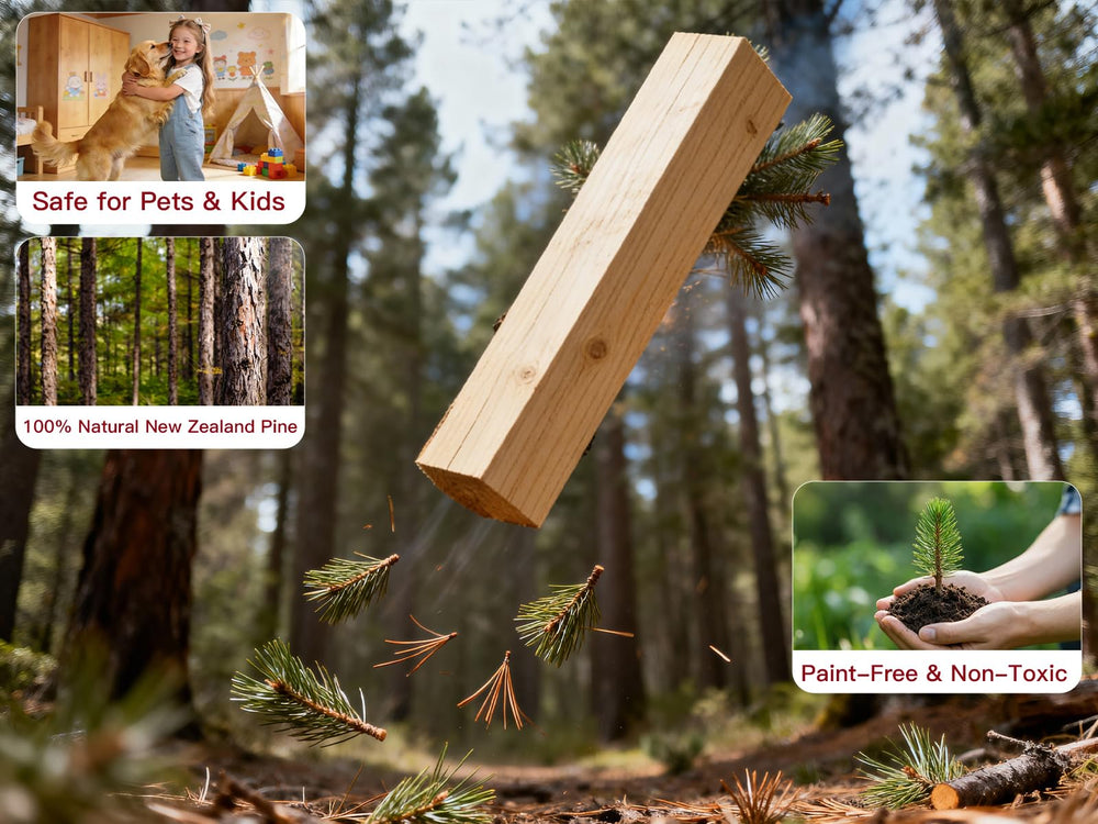 Oapety Wood Gate folds flat for compact storage when not in use