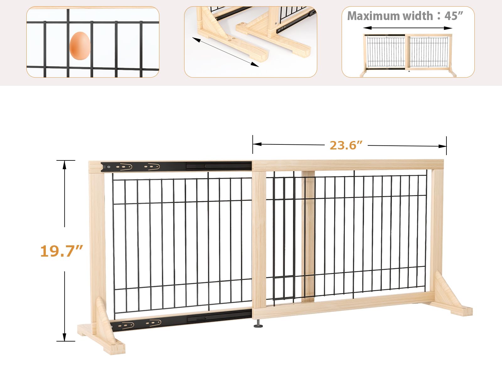 Oapety Wood and Metal Frame blends durability with style.