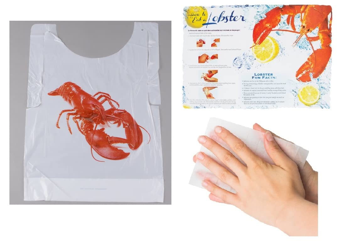 Oasis Supply lobster bib bundle provides reliable spill protection during seafood meals.