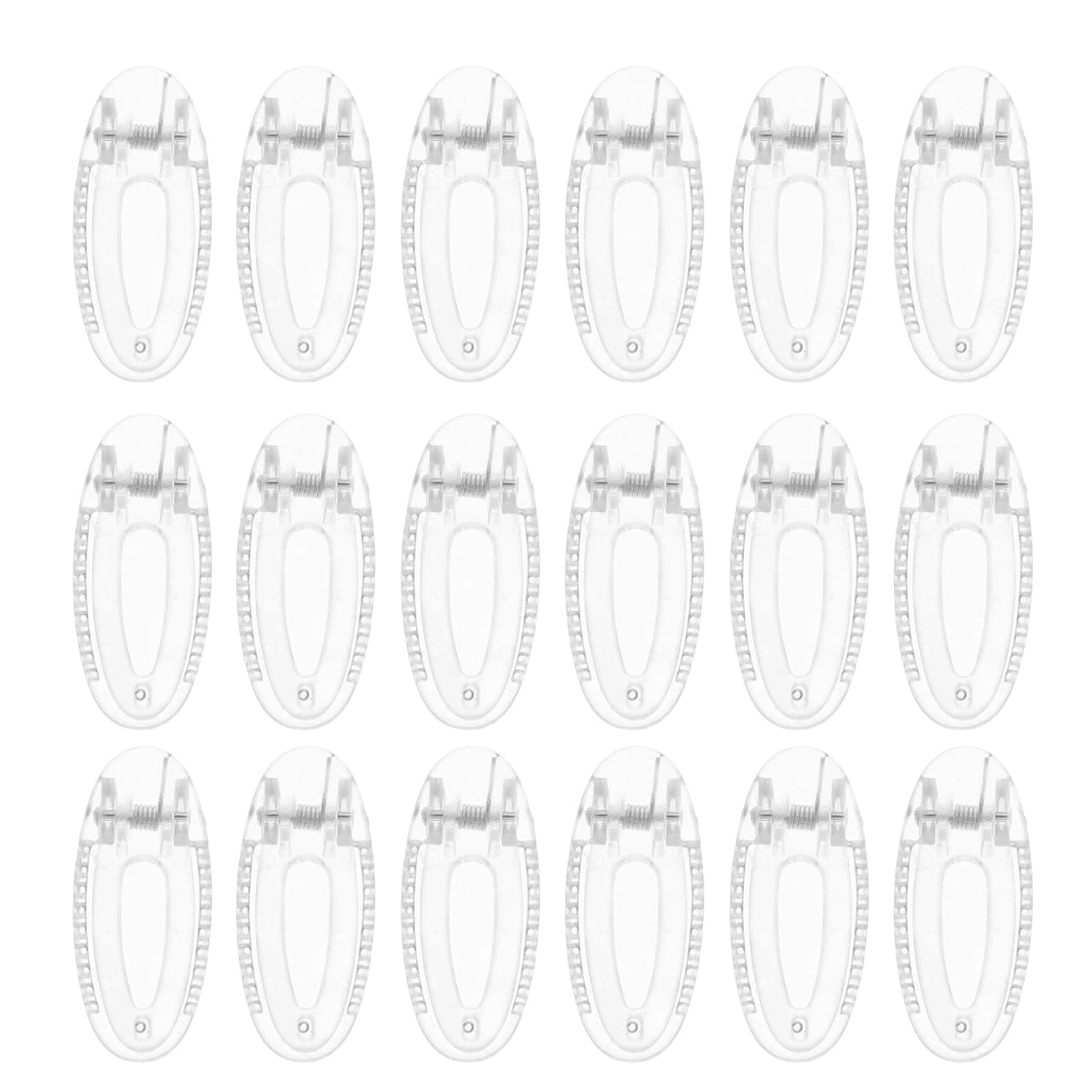 OATIPHO toddler hair clip transparent oval mini secures hair during active play.