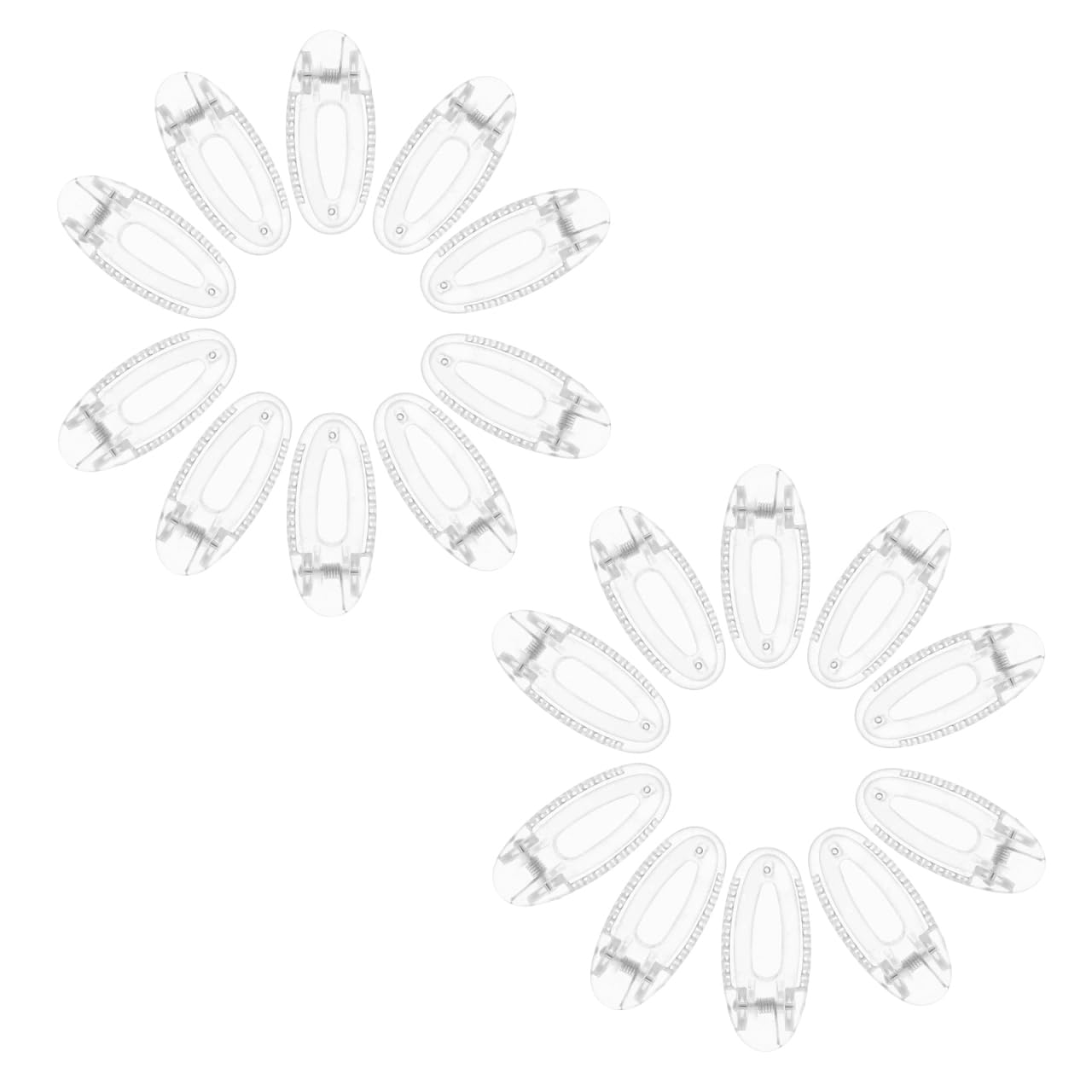 OATIPHO clear snap clip adds a cute touch to everyday looks.