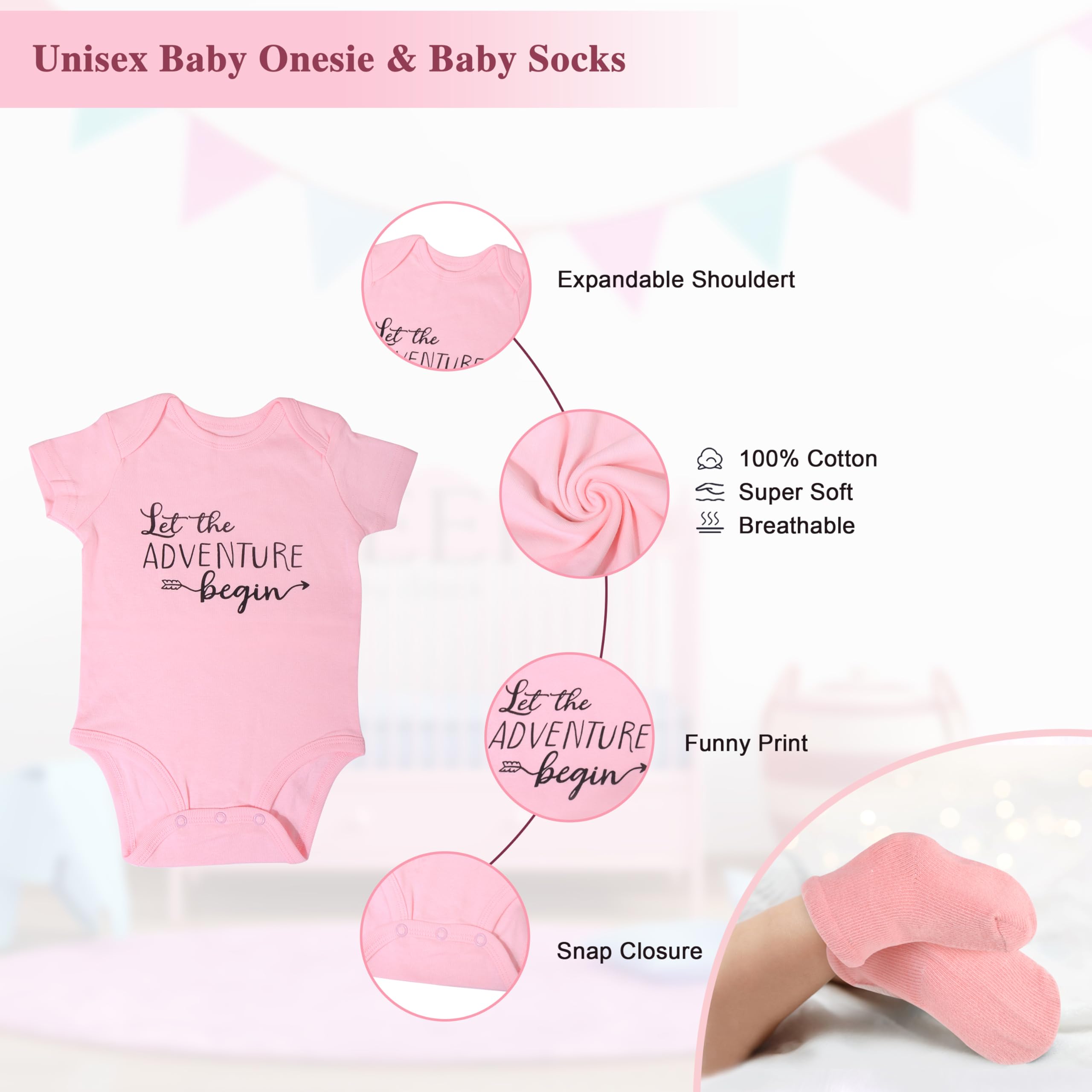 Oazoxro baby socks set for tiny feet and warmth