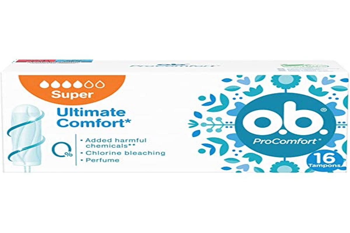 O.B. ProComfort tampon pack 16 for reliable daily protection.