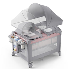 Obbee Odee 4in1 bassinet setup showcases versatile newborn care in one compact, space-saving unit.