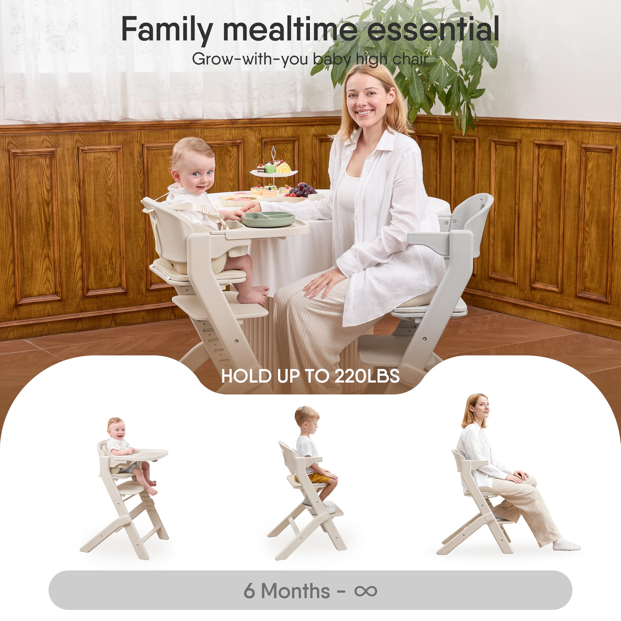 Obbee Odee adjustable tray—easy to install and remove.
